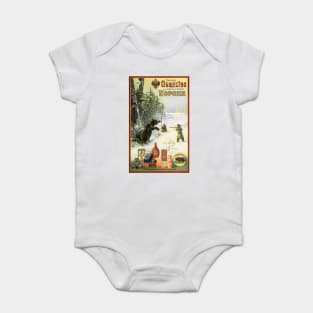 GUNPOWDER FOR BEAR HUNTING Siberia c1902 Vintage Russian Advertising Baby Bodysuit